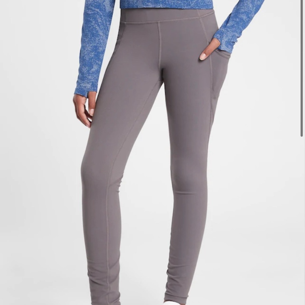 Athleta Full Length Gray Leggings